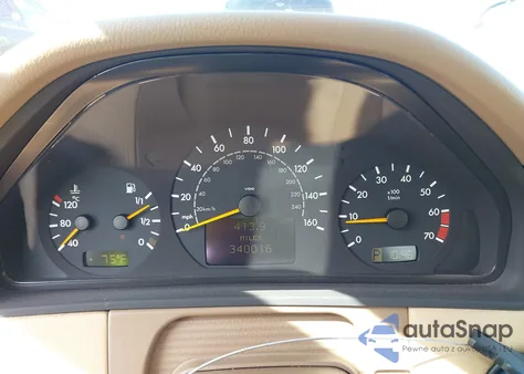 2000 Mercedes-Benz E 430 z USA, uszkodzony, nr VIN WDBJF70J2YB052359